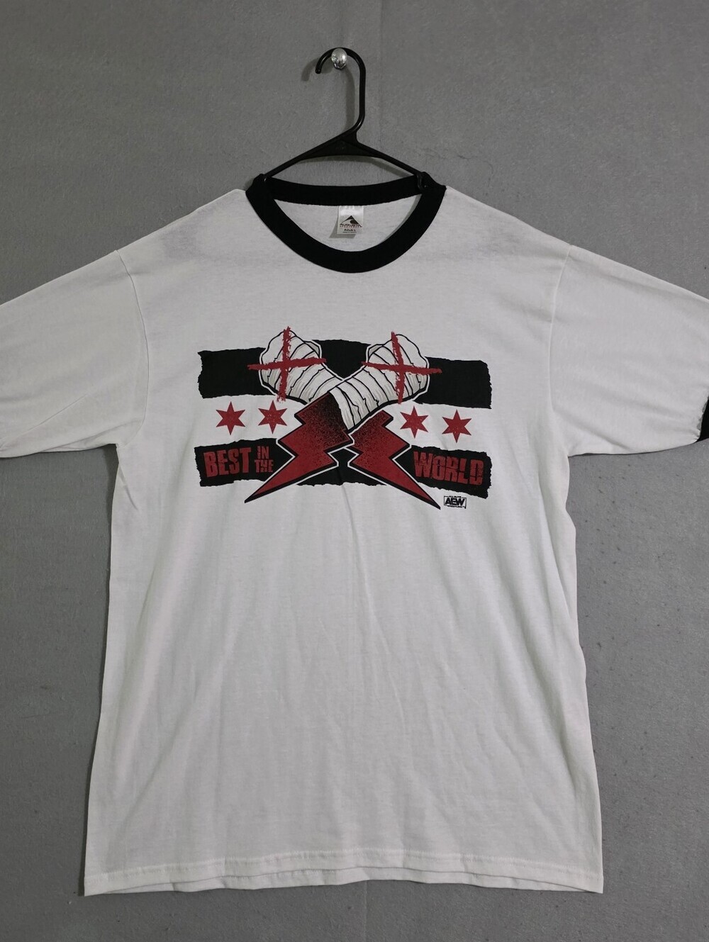 NWOT AEW Mens CM Punk Best In The World T Shirt Size Large